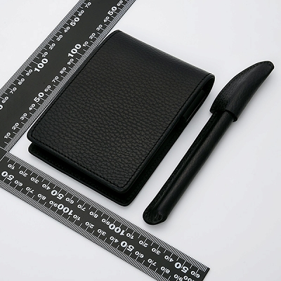 革婚式(結婚3年目) ボールペン&メモ帳ケースセット 名入れ対応 即日出荷 送料無料 男性向け