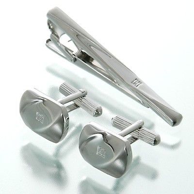 ブラスカフス&タイピンセット