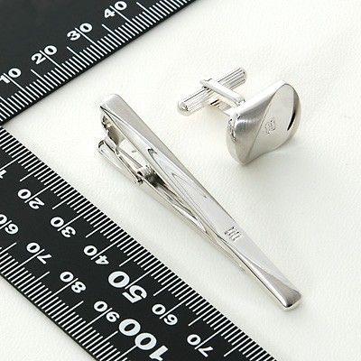 ブラスカフス&タイピンセット