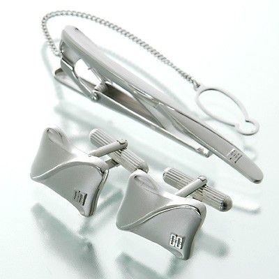 ブラスカフス&タイピンセット