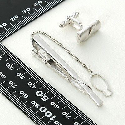 ブラスカフス&タイピンセット