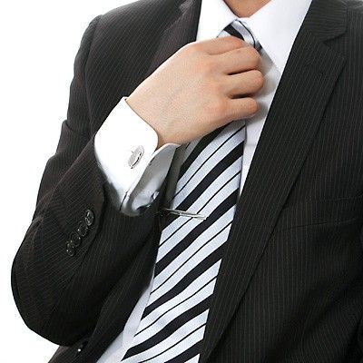 シルバーカフス&タイピンセット