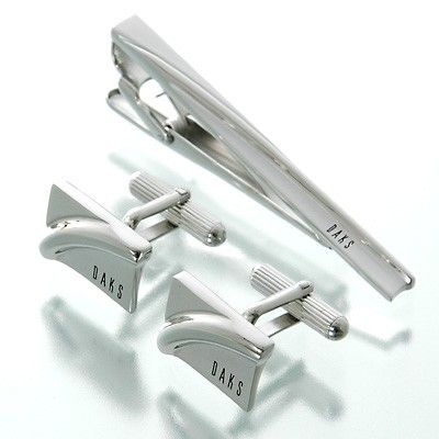 ブラスカフス&タイピンセット