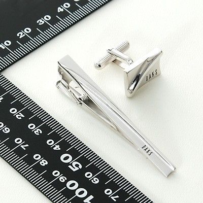 ブラスカフス&タイピンセット