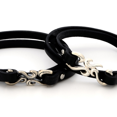 レザーペアブレスレット