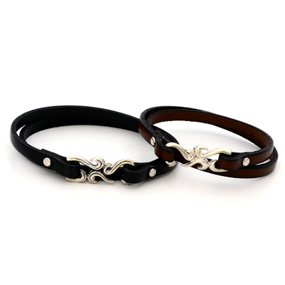 レザーペアブレスレット