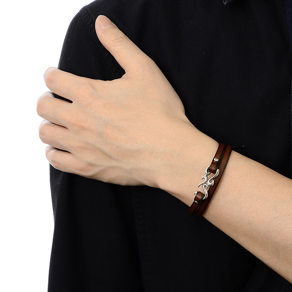 レザーペアブレスレット