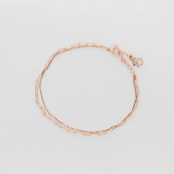 ピンクゴールドブレスレット