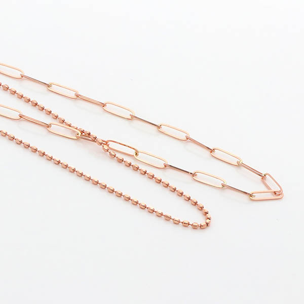 ピンクゴールドブレスレット