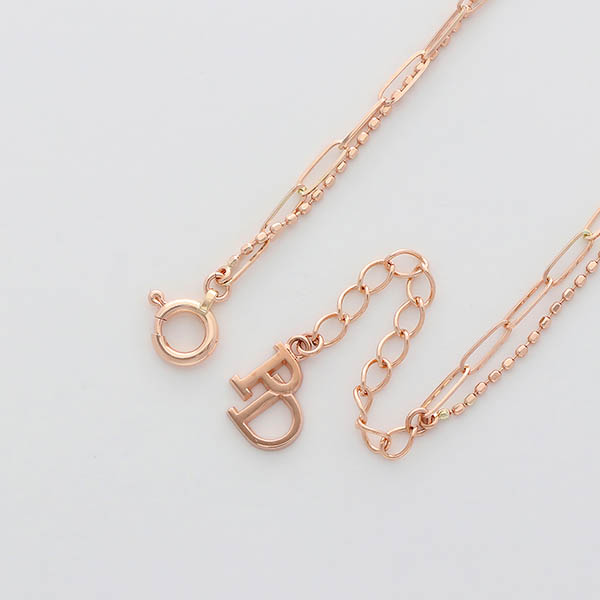 ピンクゴールドブレスレット