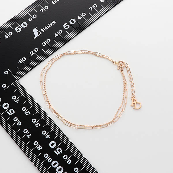 ピンクゴールドブレスレット