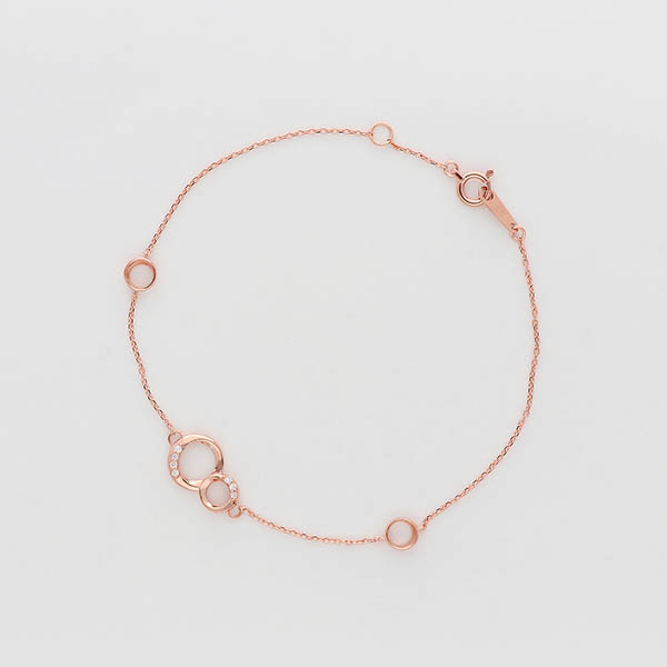 ピンクゴールドブレスレット