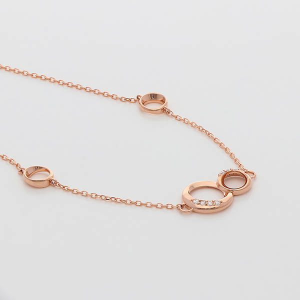 ピンクゴールドブレスレット