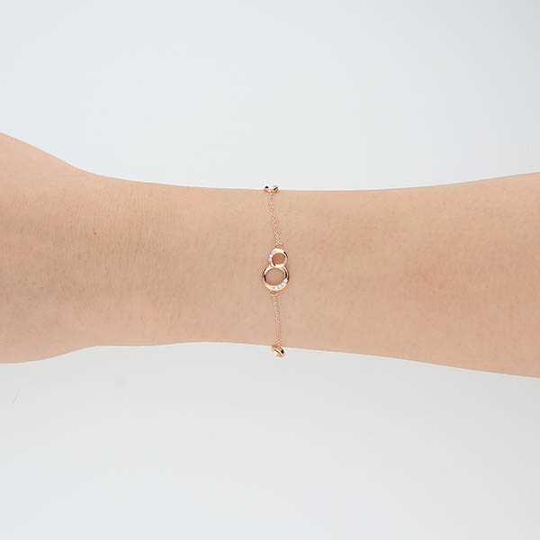 ピンクゴールドブレスレット