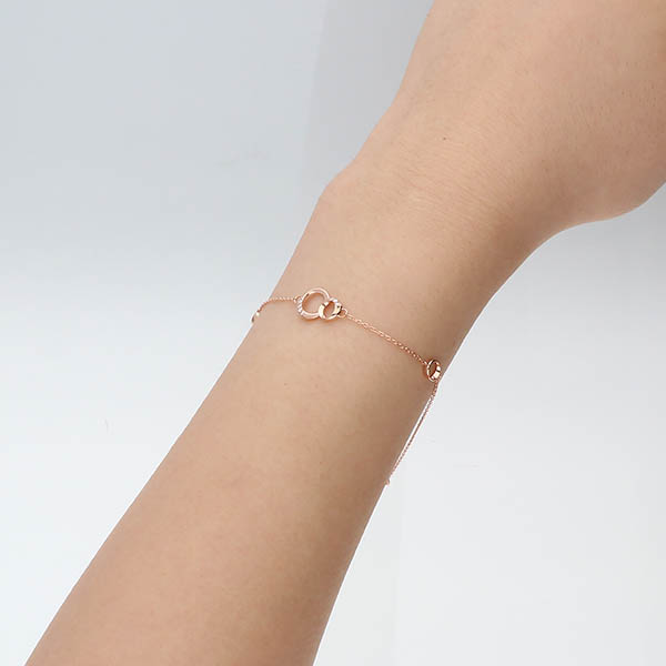 ピンクゴールドブレスレット