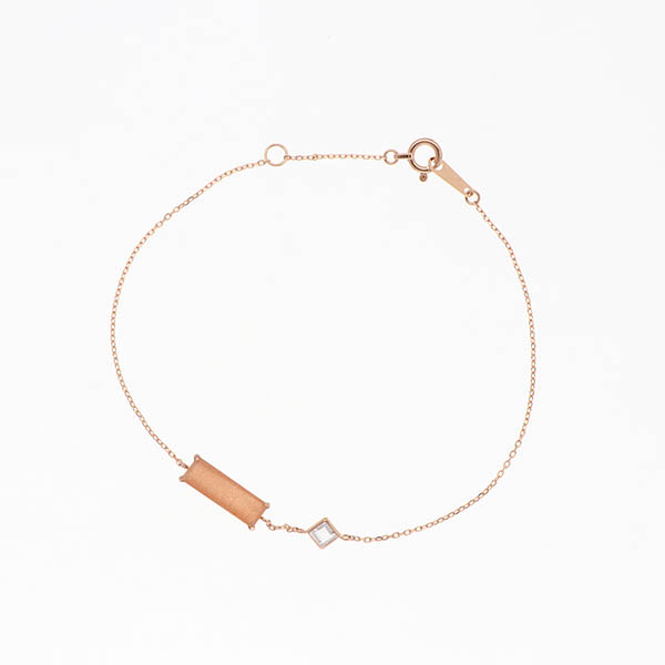 ピンクゴールドブレスレット