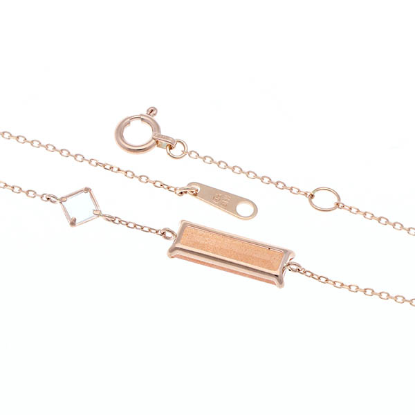 ピンクゴールドブレスレット