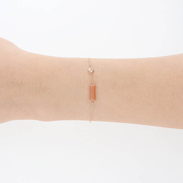 ピンクゴールドブレスレット