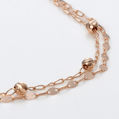 ピンクゴールドブレスレット