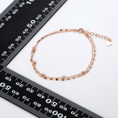 ピンクゴールドブレスレット