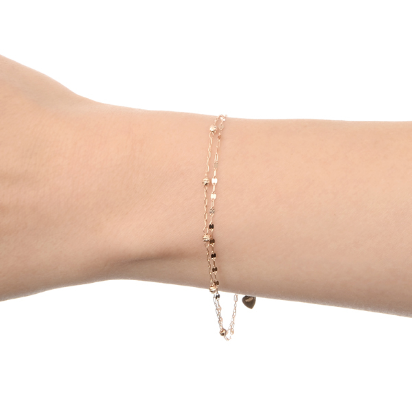 ピンクゴールドブレスレット