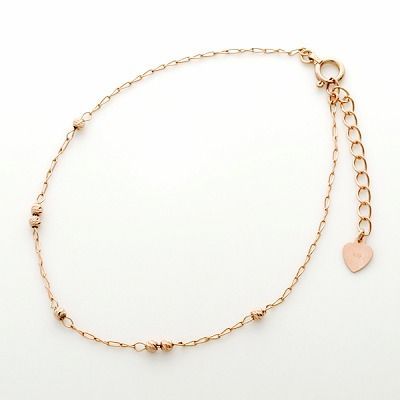 ピンクゴールドブレスレット