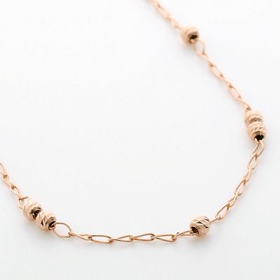 ピンクゴールドブレスレット