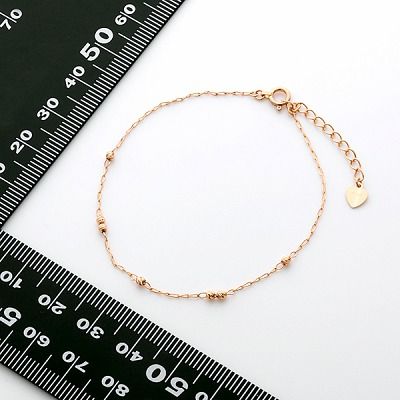 ピンクゴールドブレスレット