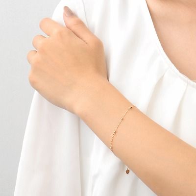 ピンクゴールドブレスレット