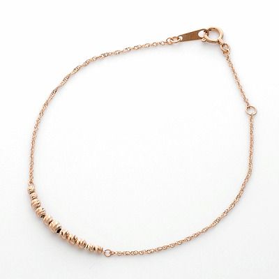 ピンクゴールドブレスレット