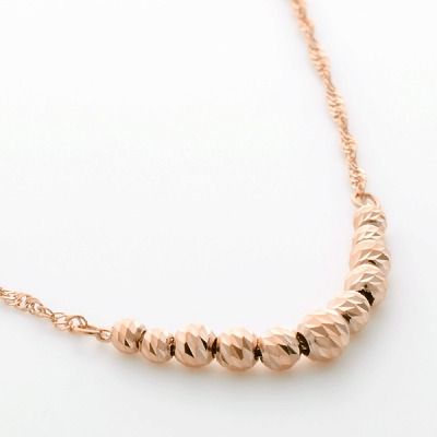 ピンクゴールドブレスレット