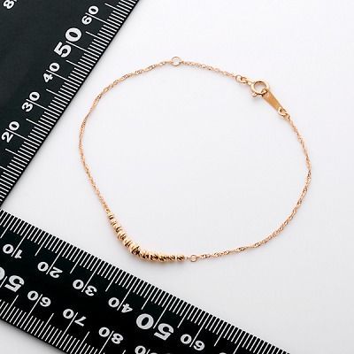 ピンクゴールドブレスレット