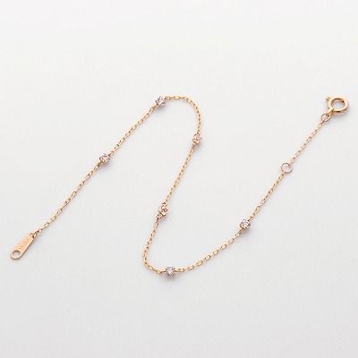 ピンクゴールドブレスレット