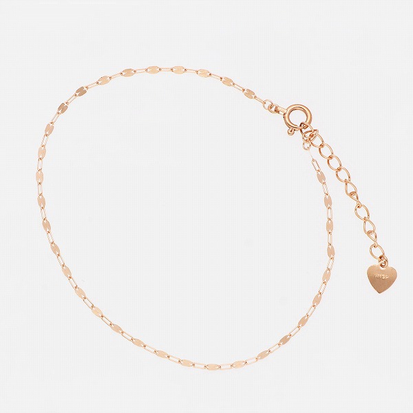 ピンクゴールドブレスレット