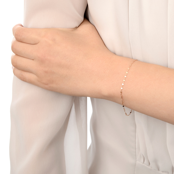 ピンクゴールドブレスレット