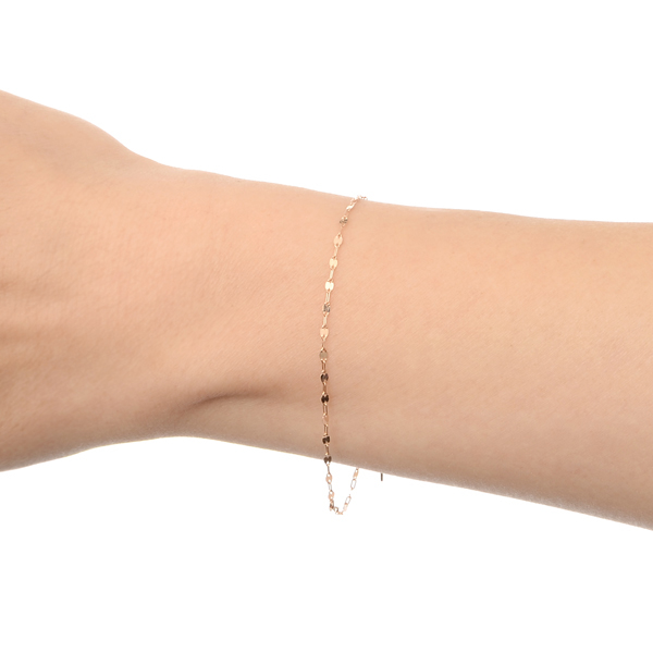 ピンクゴールドブレスレット