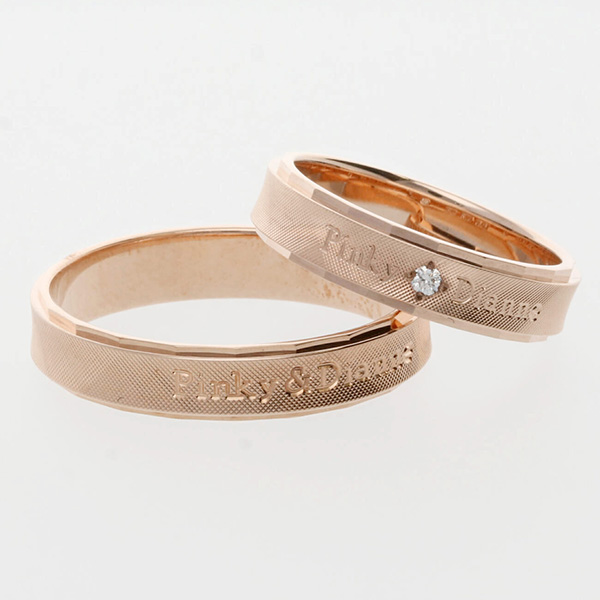 ピンクゴールドマリッジリング