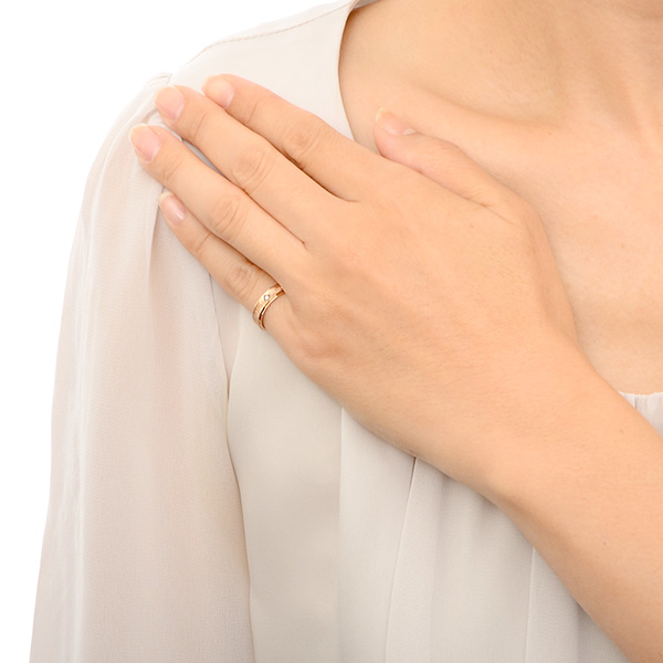 ピンクゴールドマリッジリング