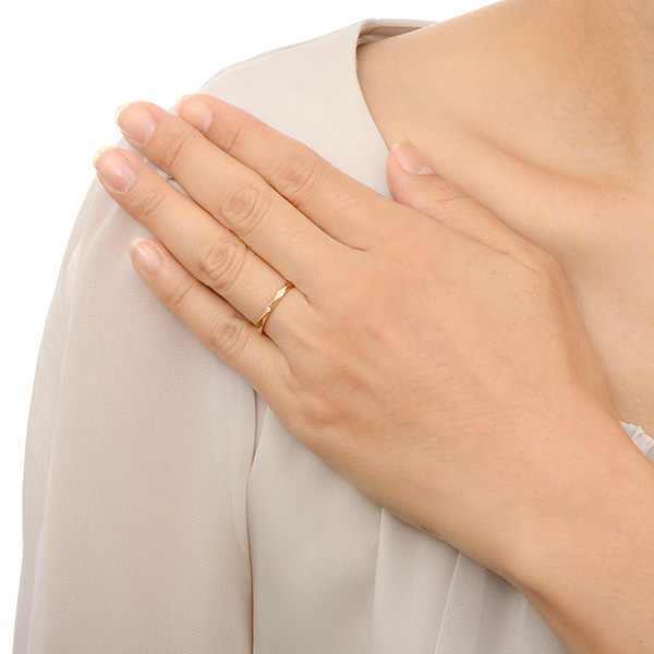 ピンクゴールドマリッジリング