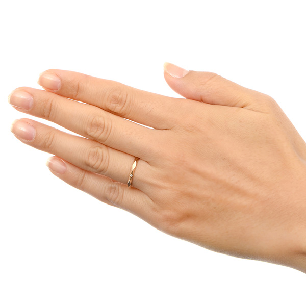 ピンクゴールドマリッジリング