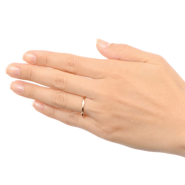 ピンクゴールドマリッジリング