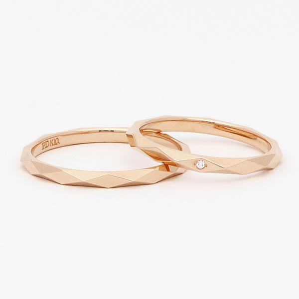 ピンクゴールドマリッジリング