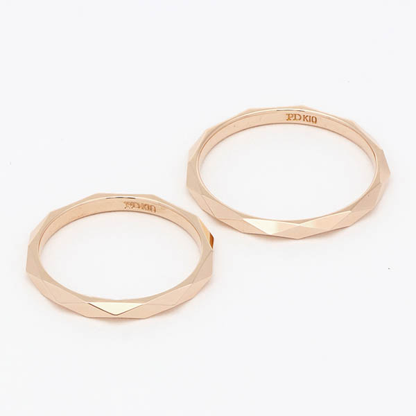 ピンクゴールドマリッジリング