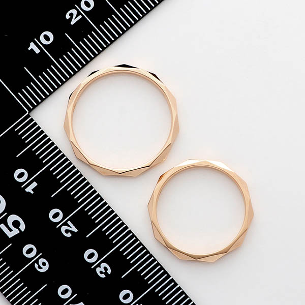 ピンクゴールドマリッジリング