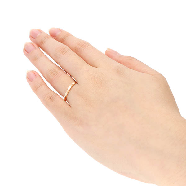 ピンクゴールドマリッジリング