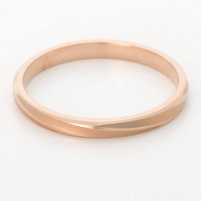 ピンクゴールドリング