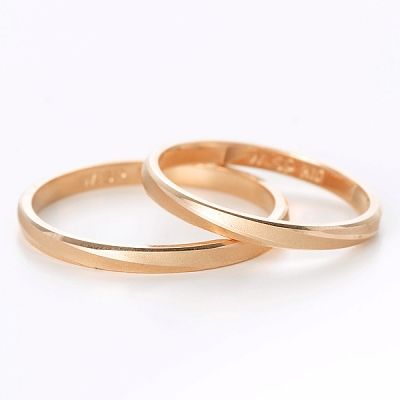 ピンクゴールドペアリング