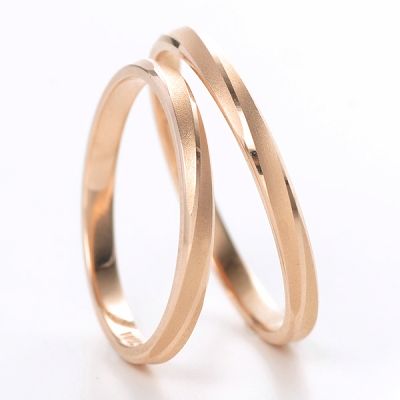 ピンクゴールドペアリング