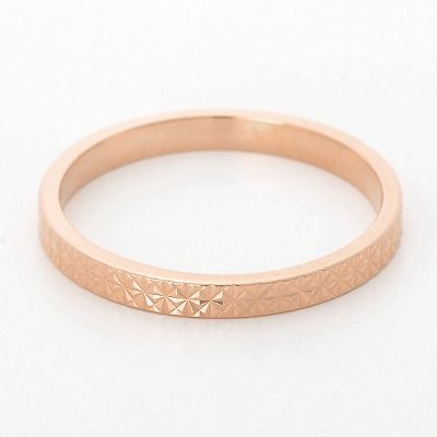 ピンクゴールドリング