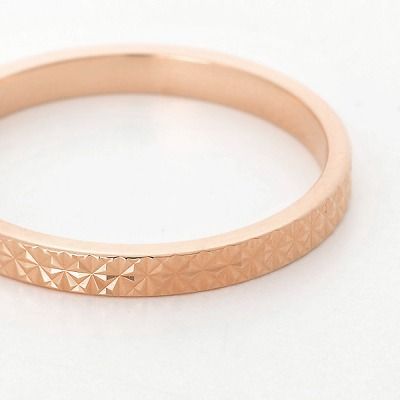 ピンクゴールドリング